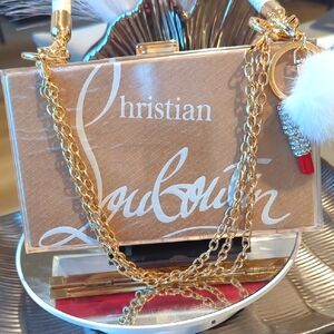 Christian Louboutin Paper SHOPPING bag UPCYCLED NOVELTY Clutch